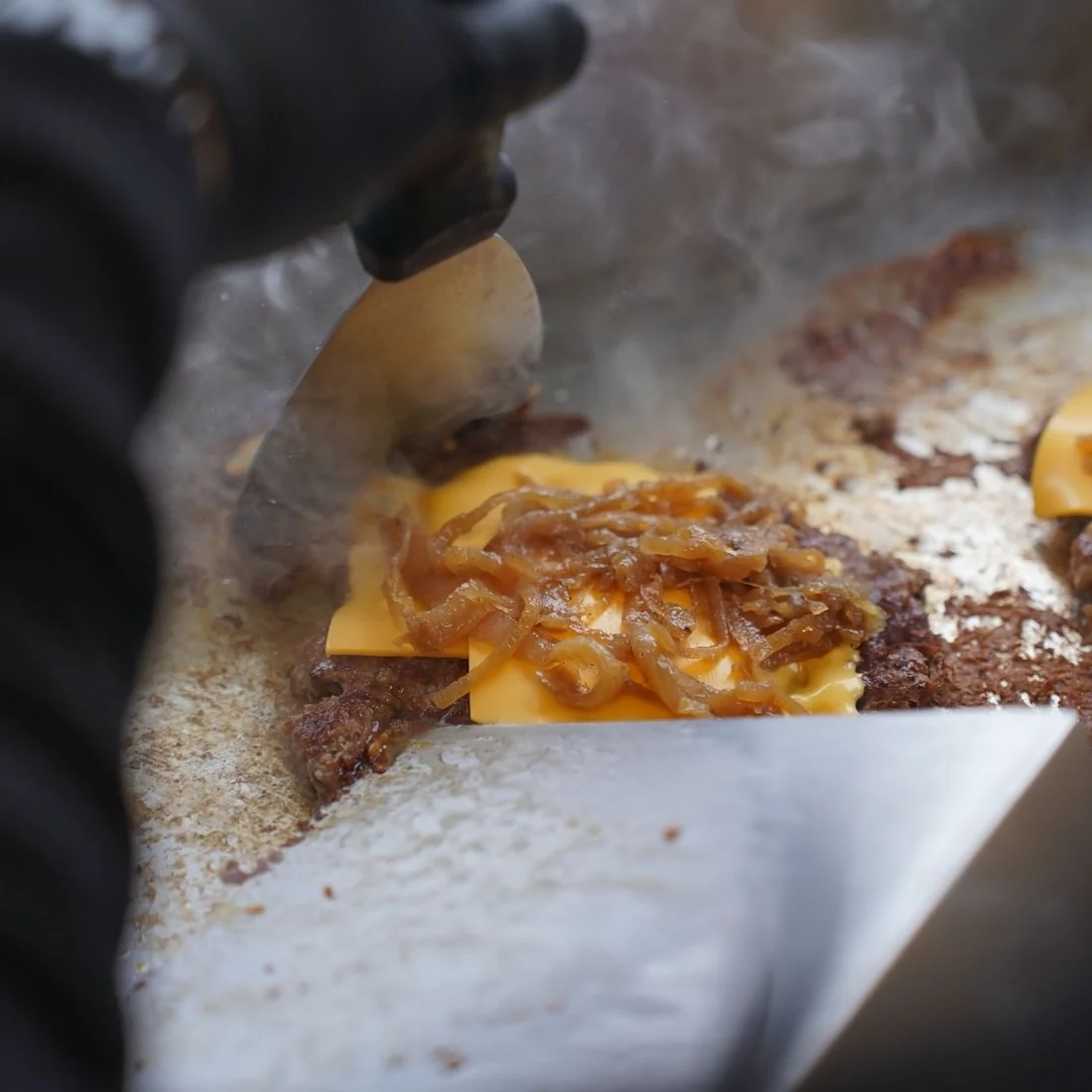 Oignons caramélisés sur la plancha